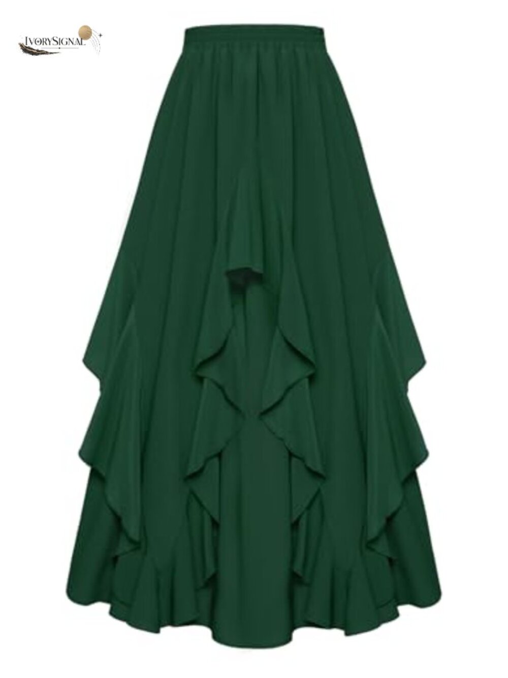 Long Skirt Ruffled Flowy Renaissance Maxi Skirt